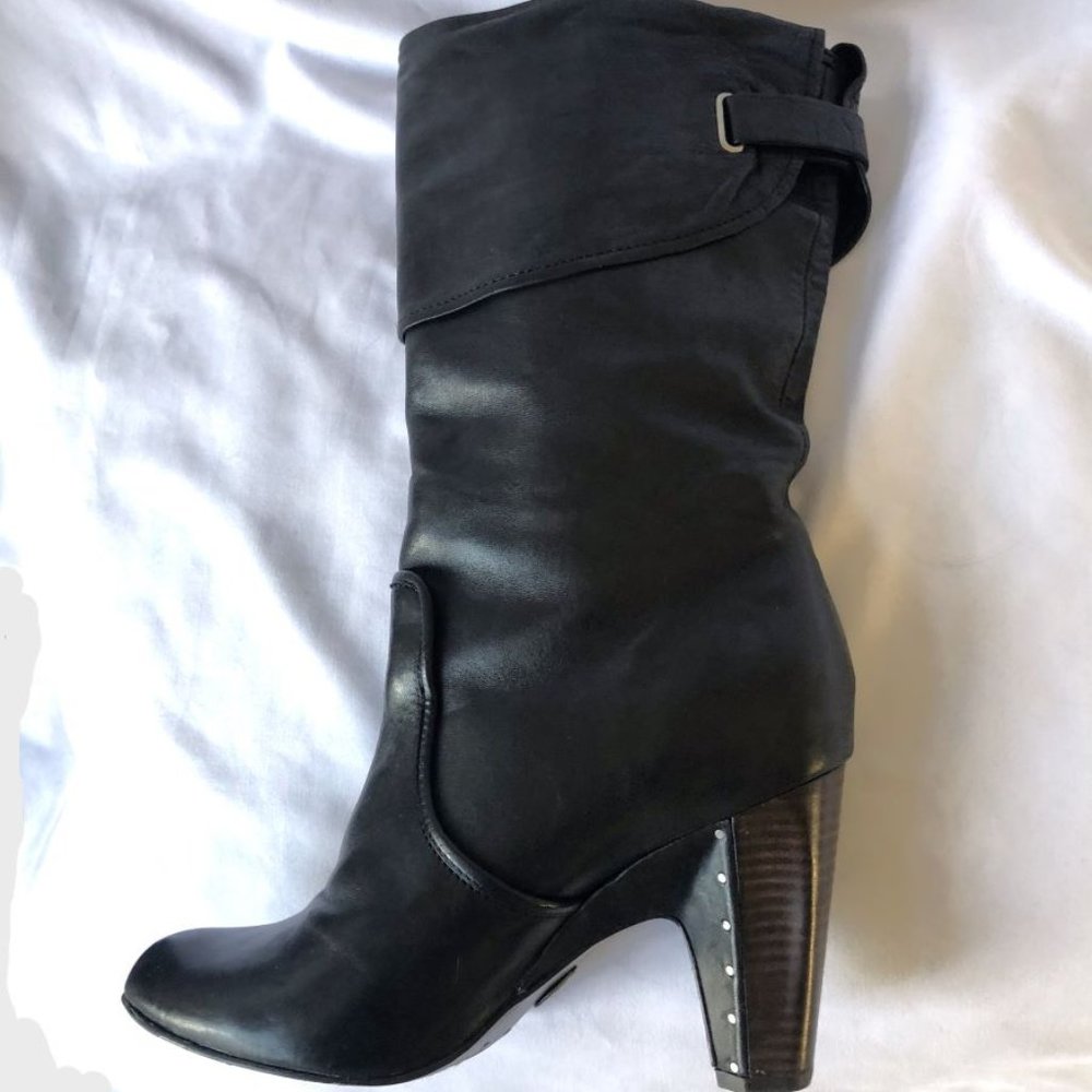 Frye Size 9 Bethany Black Leather Boot